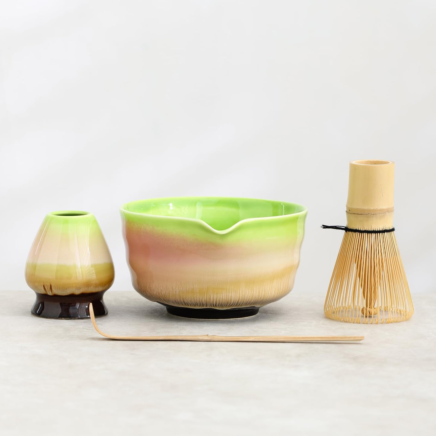 Rainbow Gradient Ceramic Matcha Set 500ml