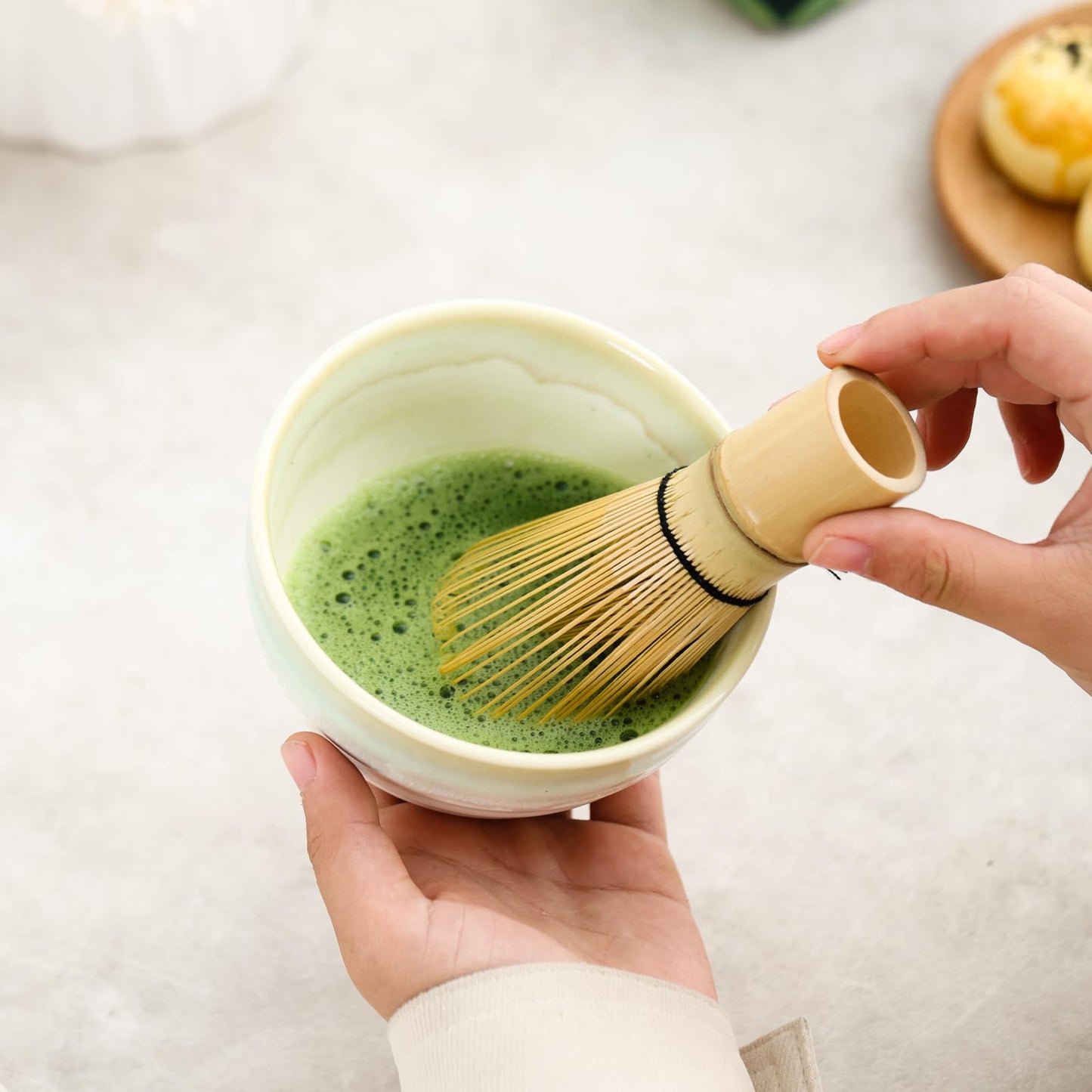 Flowing Glazed Ceramic Matcha Set 300ml