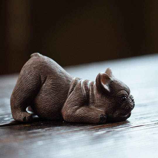 Creative French Bulldog Yixing Clay Tea Pet