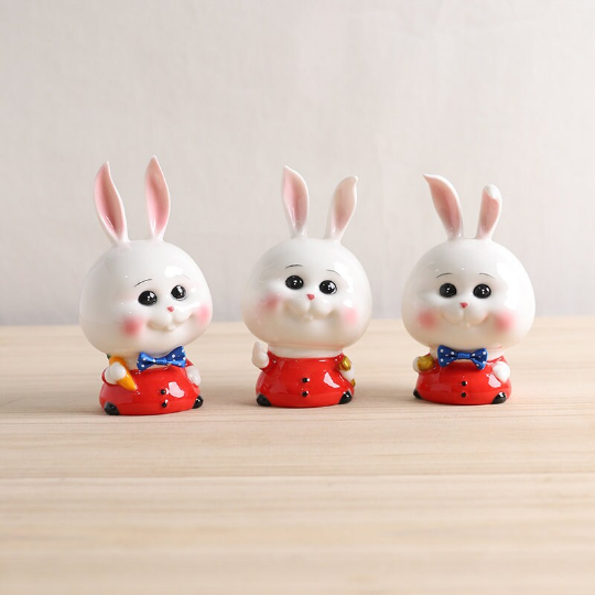 Creative Little Rabbit Ceramic Tea Pet