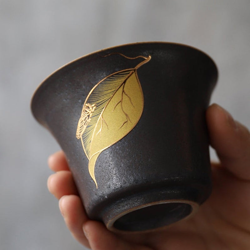 Handmade Black Clay Gaiwan 130ml