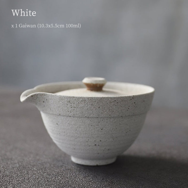 Simple Rough Pottery Gaiwan 100ml