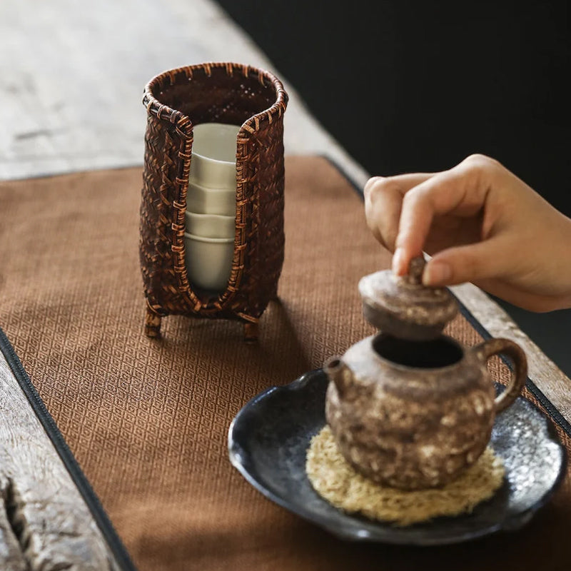 Bamboo Tea Cup Cage