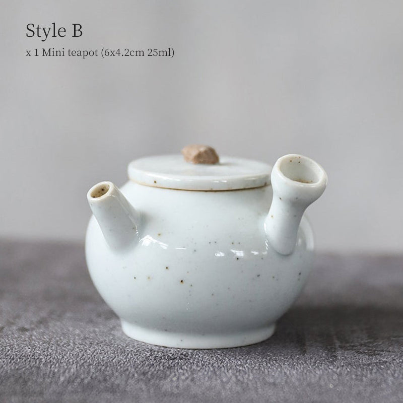 Kiln-changed Mini Side Handle Teapot 25/30ml