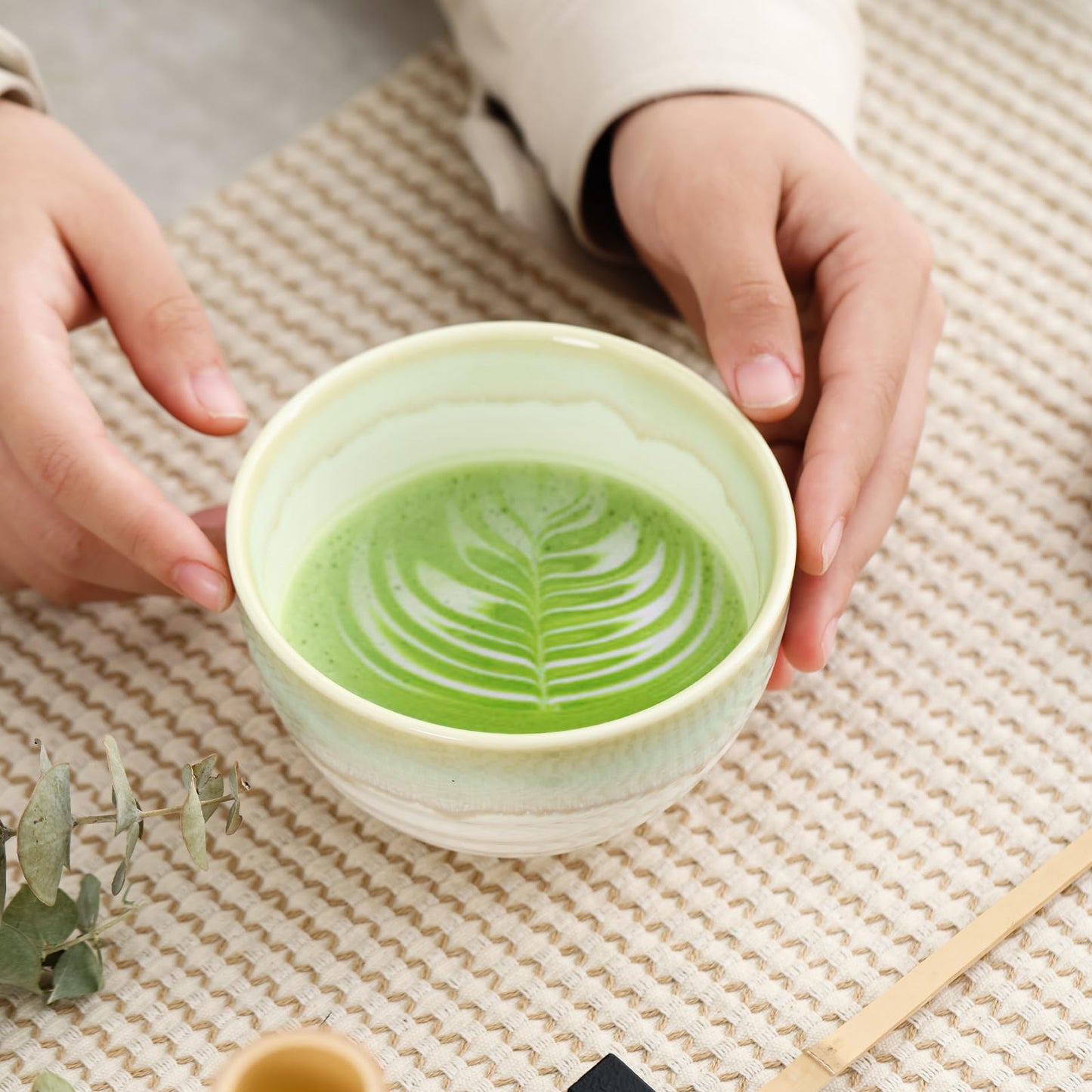 Flowing Glazed Ceramic Matcha Set 300ml