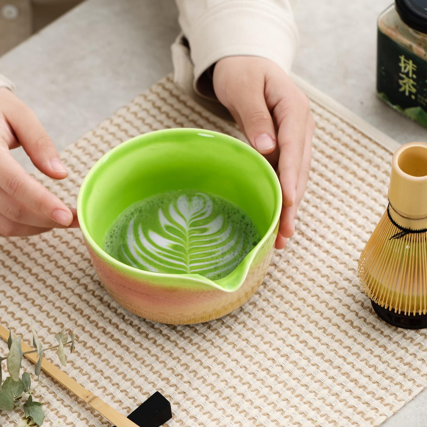 Rainbow Gradient Ceramic Matcha Set 500ml