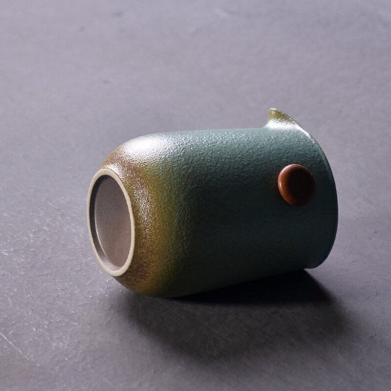 Handmade Rough Ceramic Hand-held Teapot 350ml