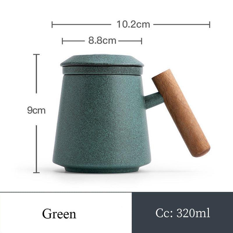 Premium Ceramic Anti-Scald Mug 320ml