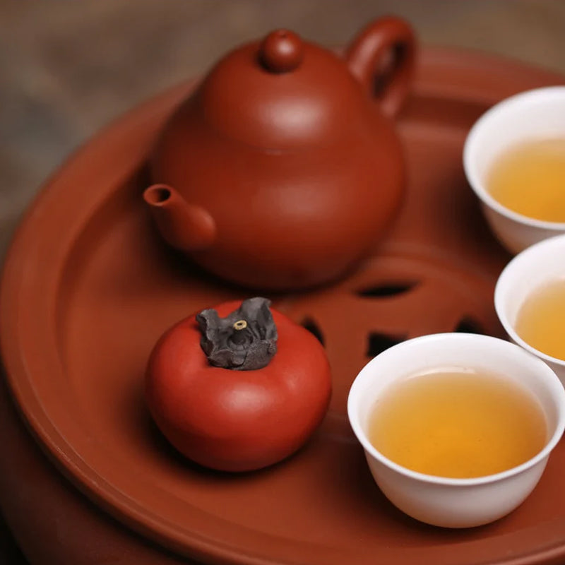 Ceramic Persimmon Tea Pet