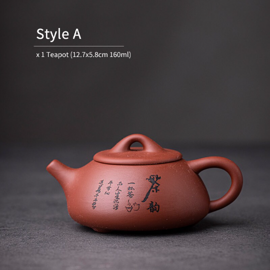 Handmade Zen Purple Clay Teapot 160ml