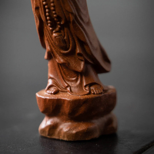 The Goddess of Mercy Purple Clay Tea Pet