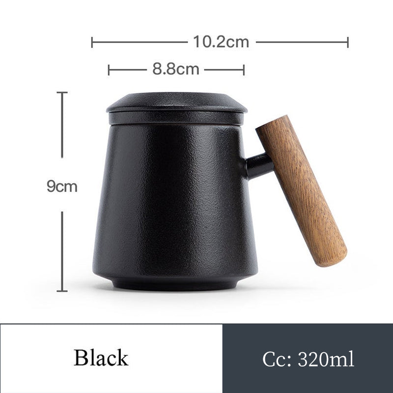 Premium Ceramic Anti-Scald Mug 320ml