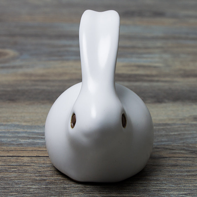 Adorable Bunny Ceramic Tea Pet