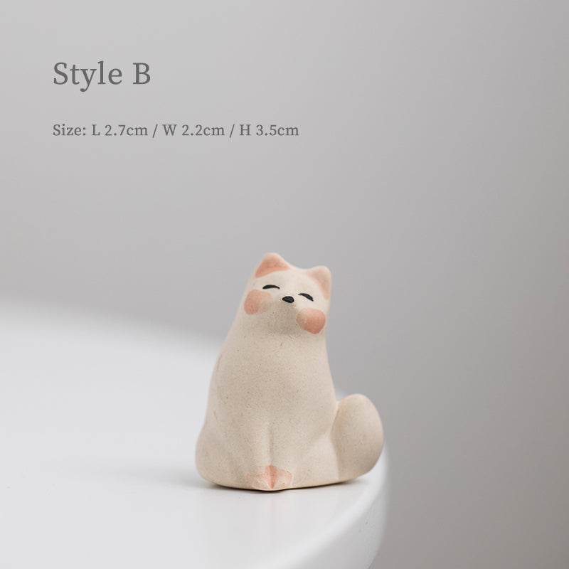 Adorable Fox Ceramic Tea Pet