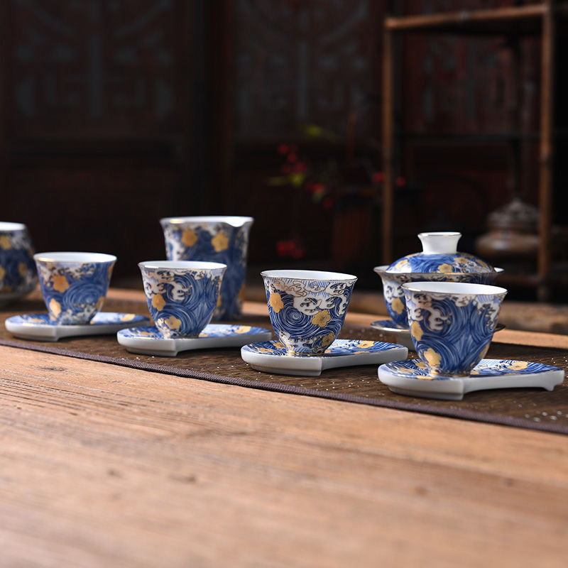 Jingdezhen Enamel Color Starry Sky Teacup 65ml