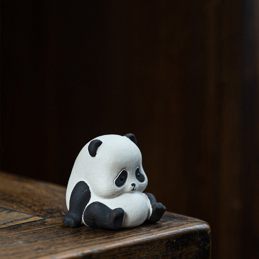 Cute Panda Ceramic Tea Pet