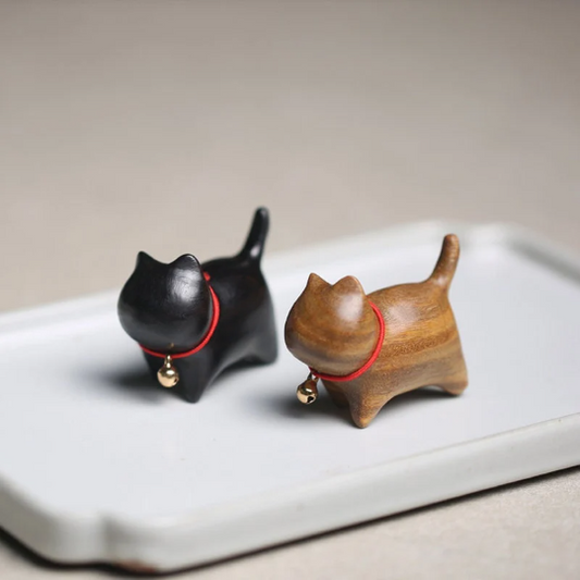 The Ebony Kitten Tea Pet