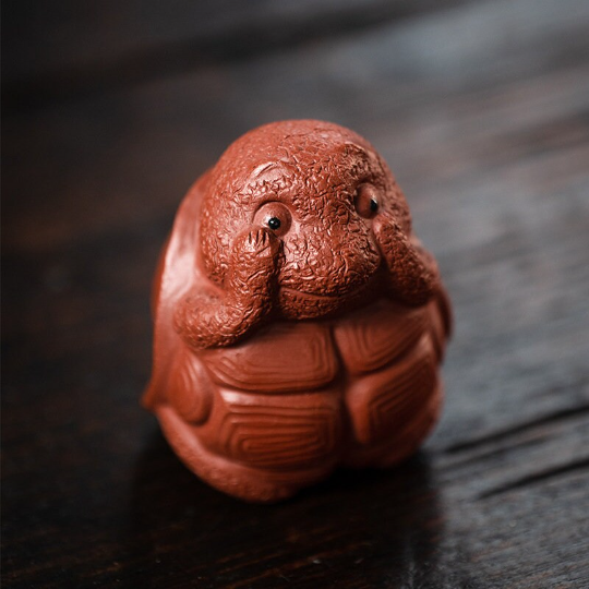 Adorable Little Turtle Yixing Clay Tea Pet