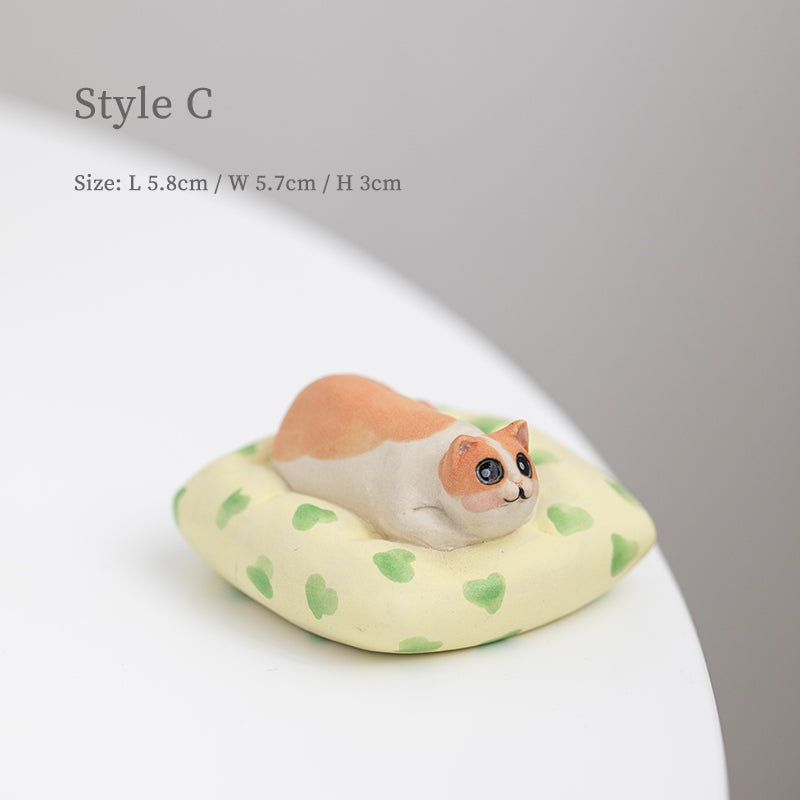 Creative Cute Kitty Ceramic Tea Pet