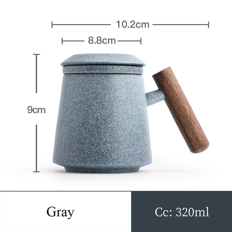 Premium Ceramic Anti-Scald Mug 320ml