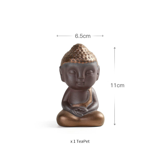 Zen Buddhist Little Monk Yixing Clay Tea Pet