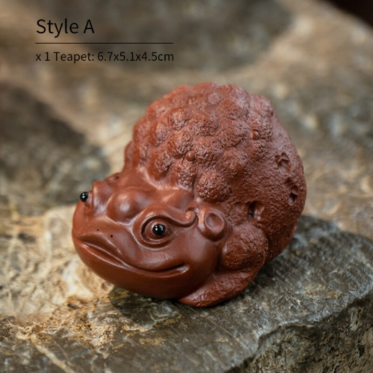 Auspicious Toad Yixing Clay Tea Pet