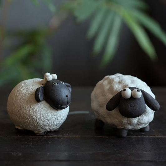 Adorable Little Lamb Yixing Clay Tea Pet