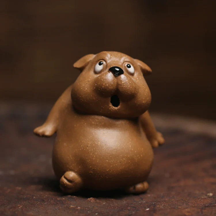 Adorable Silly Dog Yixing Clay Tea Pet