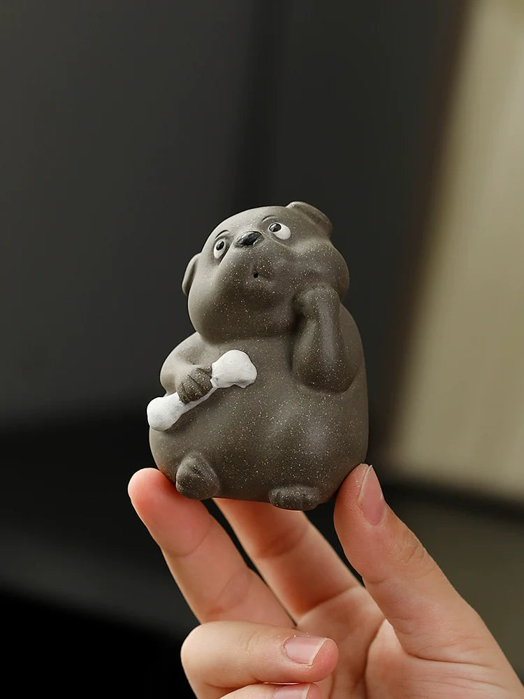 Adorable Silly Dog Yixing Clay Tea Pet