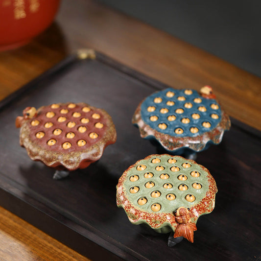 Spouting Lotus Seed Pod Yixing Clay Tea Pet