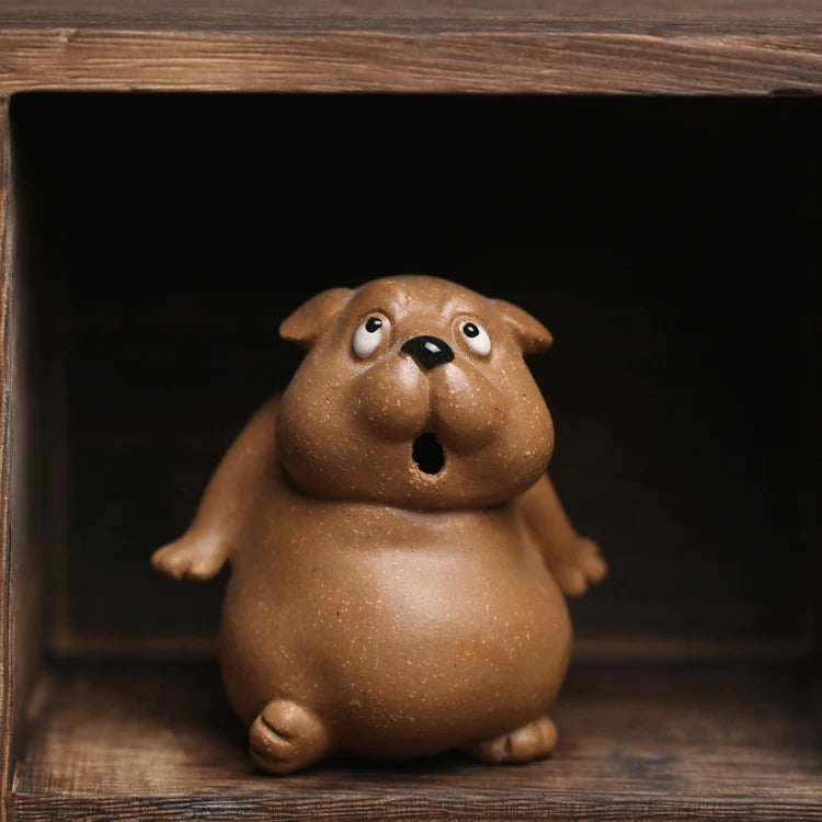 Adorable Silly Dog Yixing Clay Tea Pet