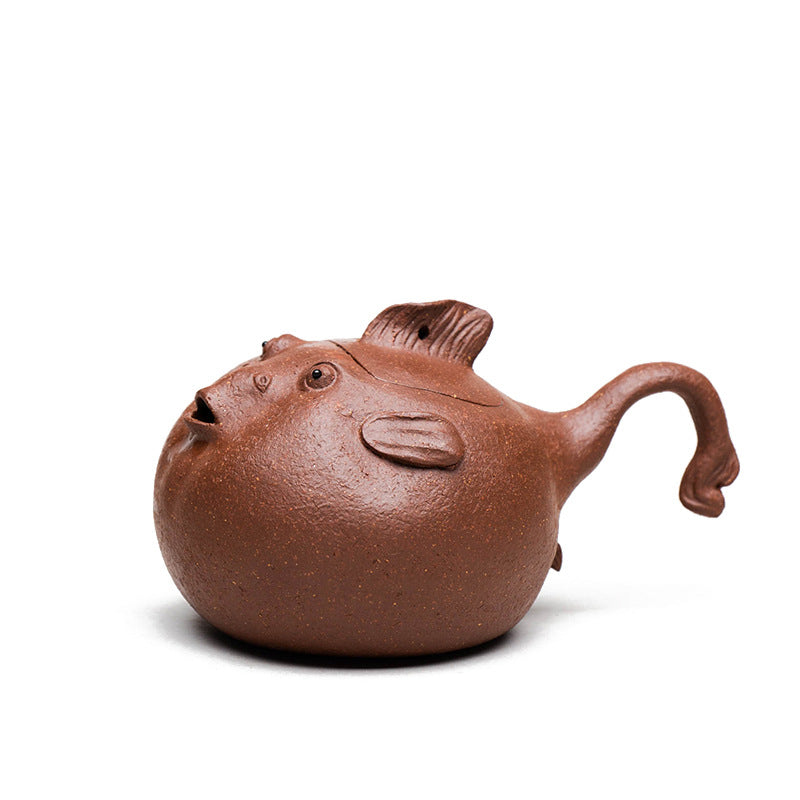 Puffer-like Purple Clay Tea Pot 140ml