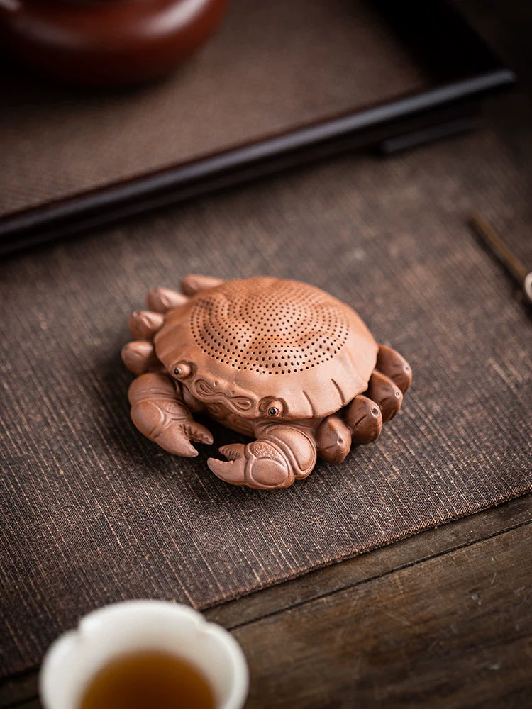 Crab Purple  Clay Tea Pet