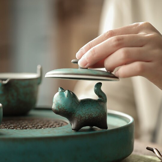 Ceramic Kitty Tea Pet