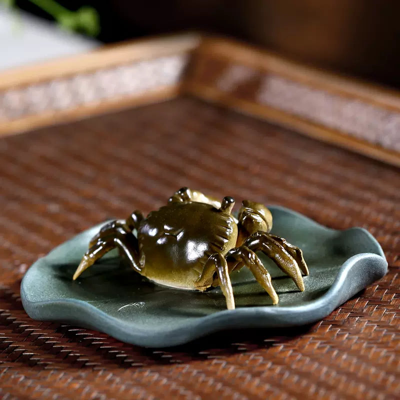 Color-changing Crab Ceramic Tea Pet