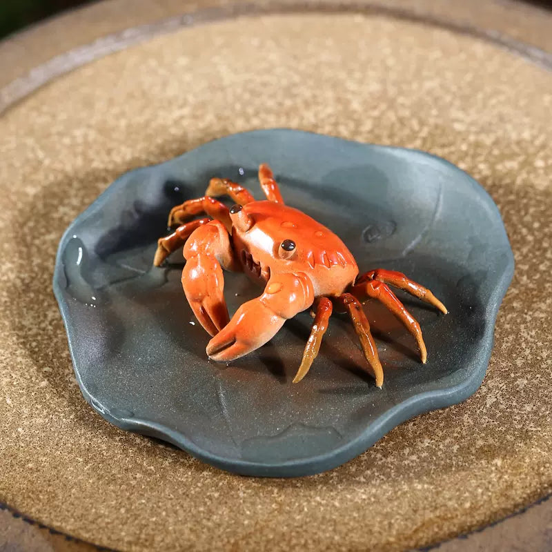 Color-changing Crab Ceramic Tea Pet