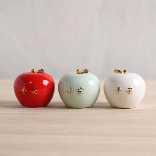 The Apple of Peace Ceramic Tea Pet