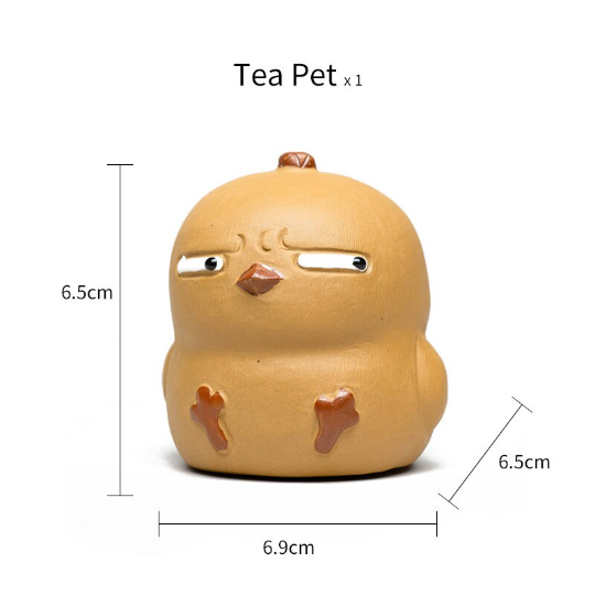 Playful Little Chicken Yixing Clay Tea Pet