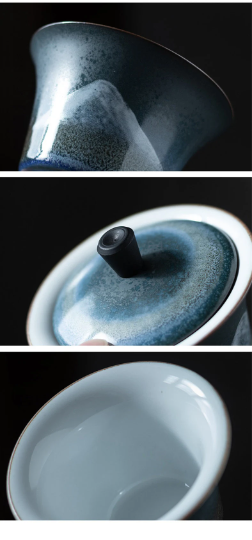 Handpainted Ceramic Mountain Gaiwan 140ml