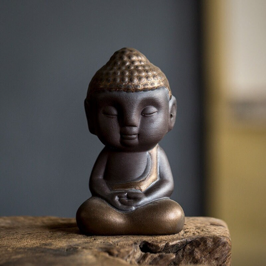 Zen Buddhist Little Monk Yixing Clay Tea Pet