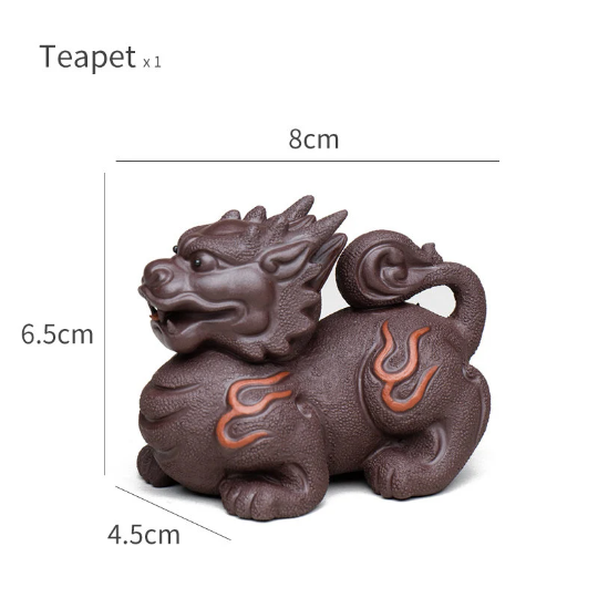 Fire Kylin Purple Clay Tea Pet