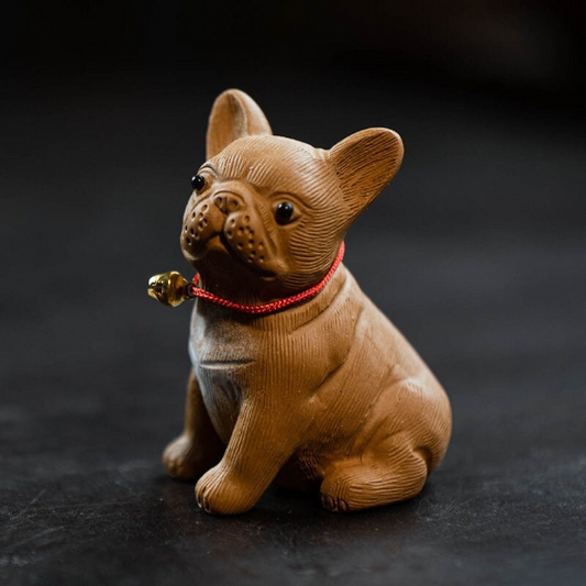 Little French Bulldog Yixing Clay Tea Pet