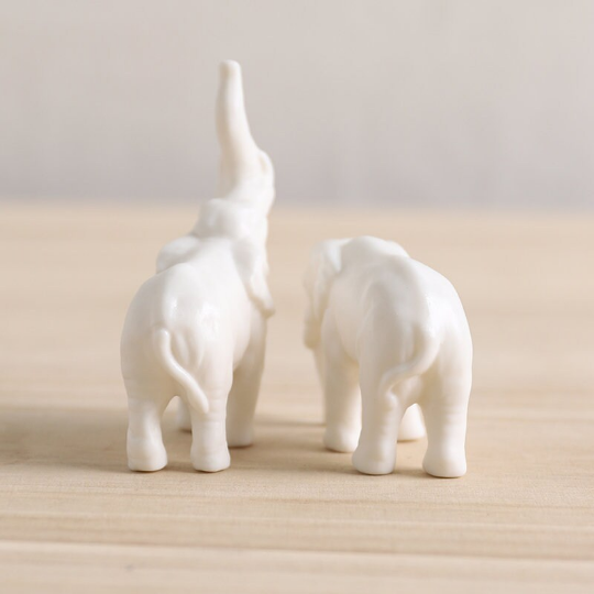 The White Porcelain Elephant Tea Pet