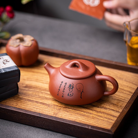 Handmade Zen Purple Clay Teapot 160ml