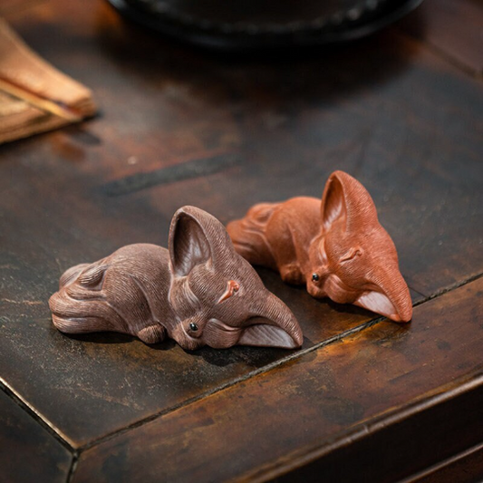 Nine-Tailed Fox Yixing Clay Tea Pet