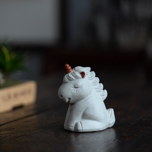 Unicorn Ceramic Tea Pet