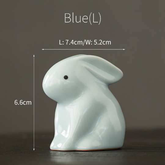 The Cute Bunny Ceramic Tea Pet