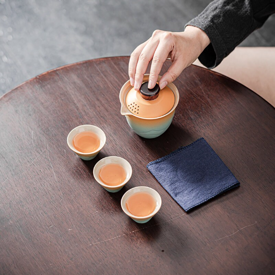 Mountains Ceramic Travel Tea Set 200ml