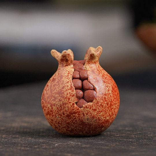 Small Pomegranate Yixing Clay Tea Pet