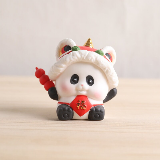 Adorable  Panda Ceramic Tea Pet